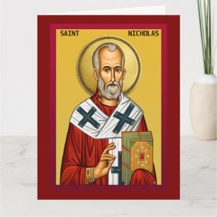 Carte Icône orthodoxe Saint Nicolas 09
