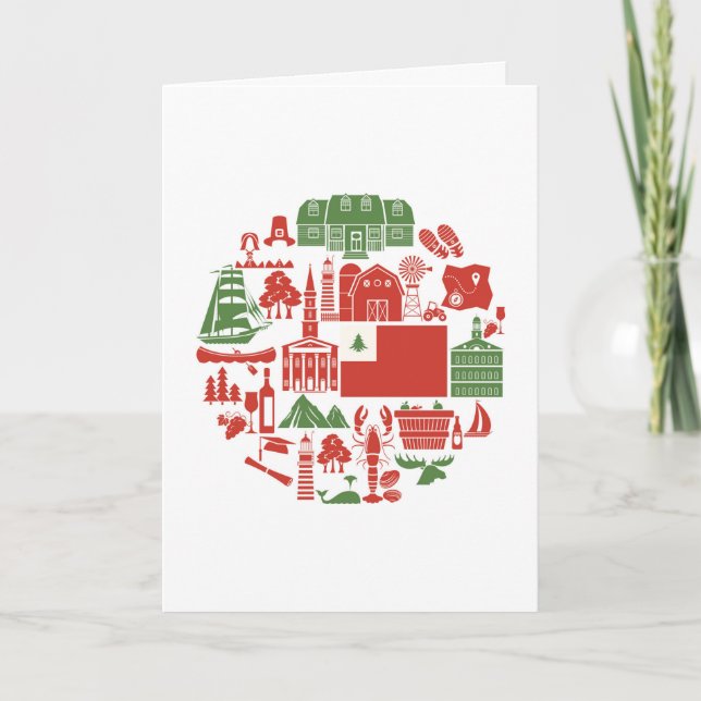 Carte Icônes de la Nouvelle-Angleterre (Devant)