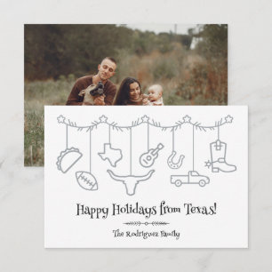 Carte Icônes de suspension Silver Texas Holiday