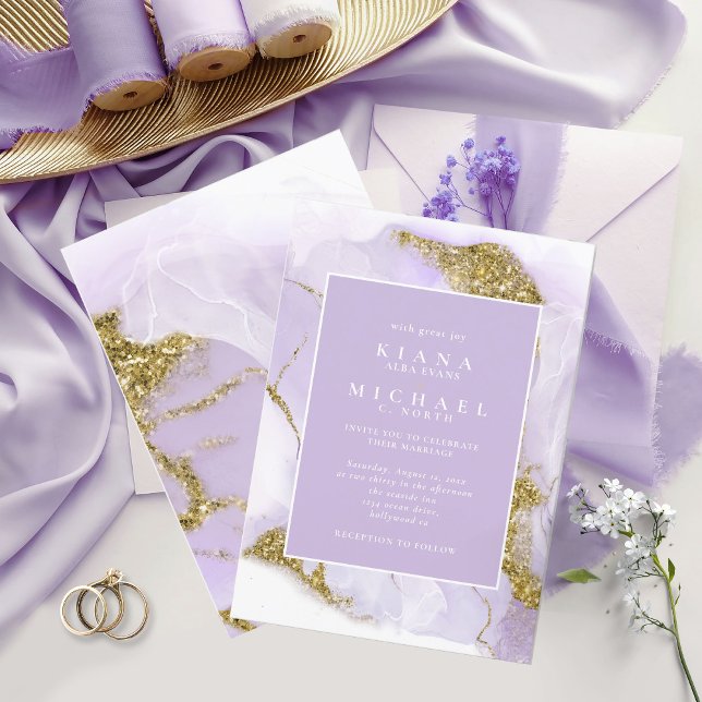 Carte ID Abstrait Lavande d'encre Lux990 (Créateur téléchargé)