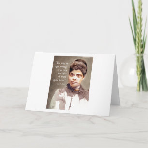 Carte Ida B Wells Et Citation "Vérité"