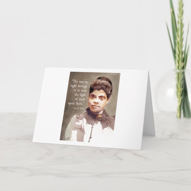 Carte Ida B Wells Et Citation "Vérité" (Devant)