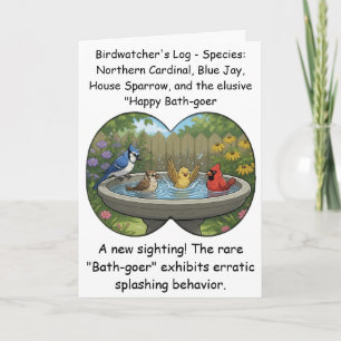 Carte Idée cadeau d'anniversaire drôle pour l'observatio