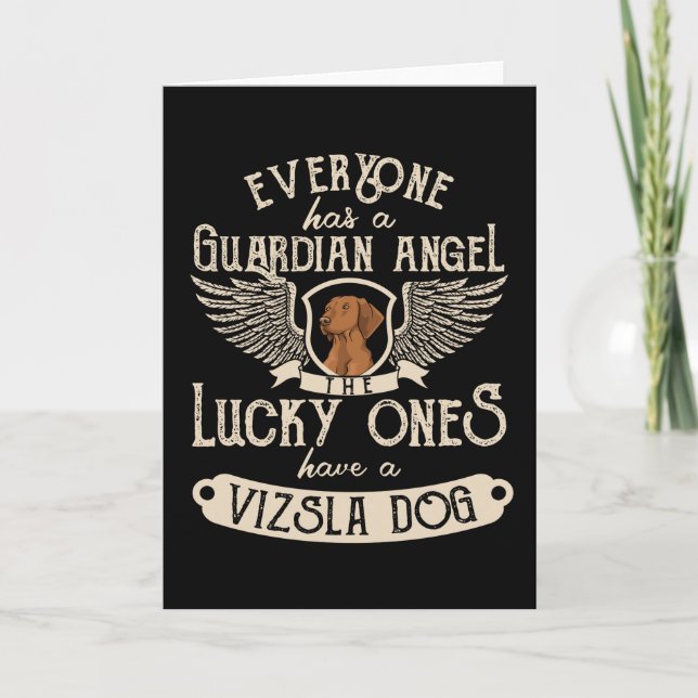 Carte Idée cadeau de chien Vizsla pour le propriétaire d (Devant)