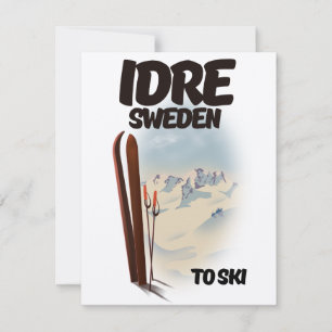 Carte Idre en Suède pour skier