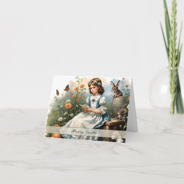 Carte Idylle de Pâques nostalgique (Devant)