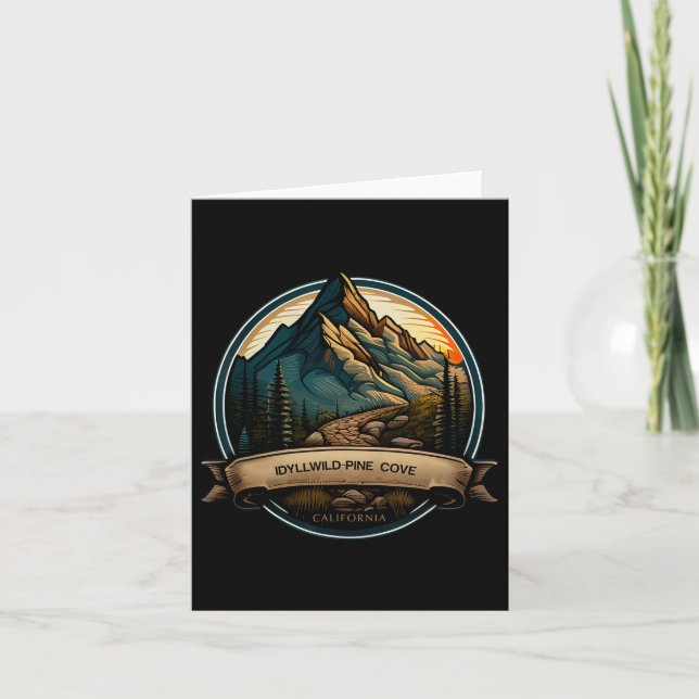 Carte Idyllwild Pine Cove California Souvenir Randonnée (Devant)
