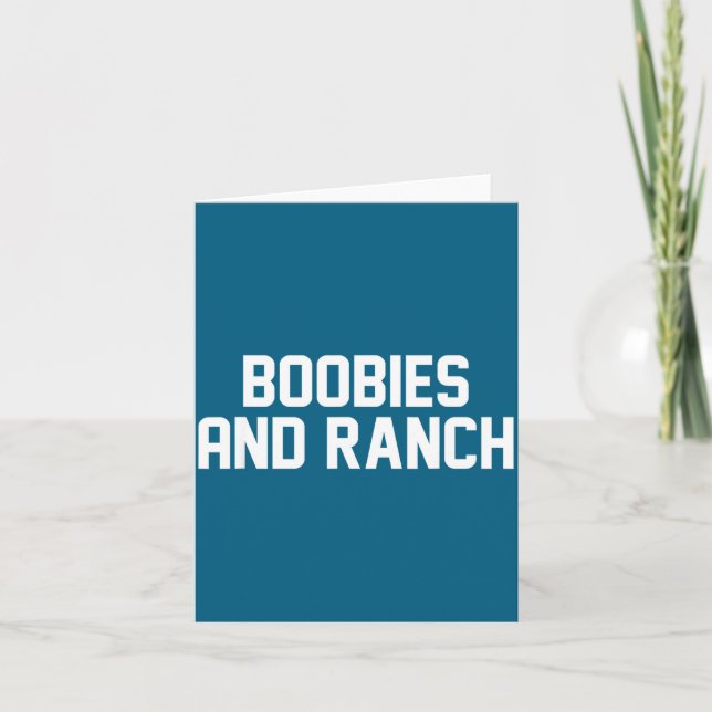 Carte Ies And Ranch Funny Quote  (Devant)