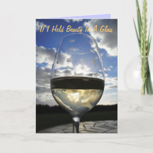 Carte If I Held Beauty In A Glass