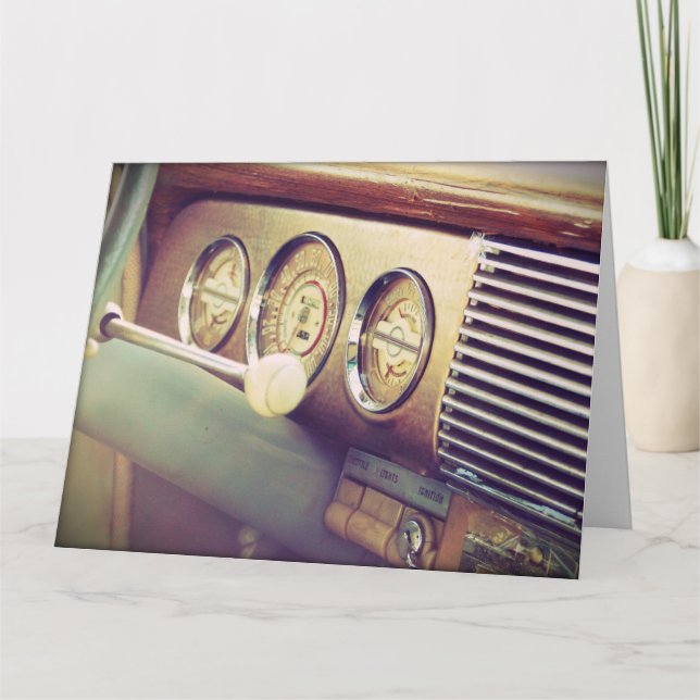 Carte "Ignition" Antique Classic Car Big Card (Devant)
