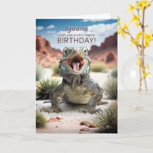 Carte Iguana vous souhaite un joyeux anniversaire Humour