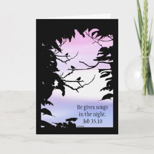 Carte Il donne des chansons pendant la nuit - obtenez la