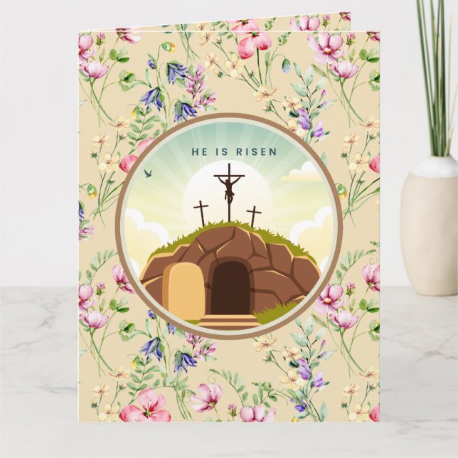 Carte Il est ressuscité et célébration du dimanche de la (Devant)