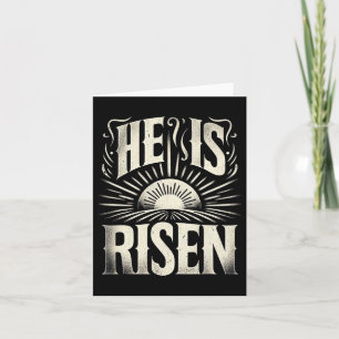 Carte Il est ressuscité Jésus Dieu Chrétien Soleil Résur