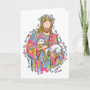 Carte Il Est Ressuscité Jésus Et Agneau Dieu Joyeuses Pâ