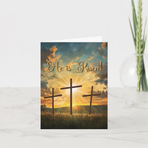 Carte Il est ressuscité ! (L'aube se lève, la tombe...)