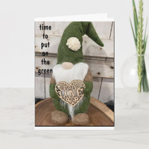 CARTE IL EST TEMPS DE "METTRE SUR LE VERT" & CÉLÉBRER ST