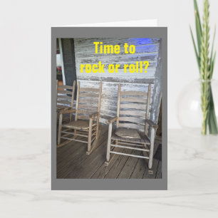 CARTE IL EST TEMPS DE "ROCK OU ROLL" POUR VOTRE ANNIVERS