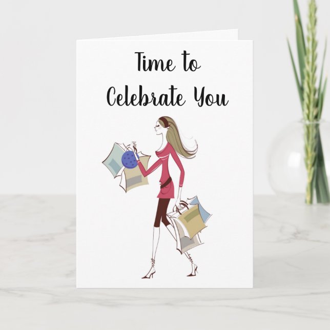 CARTE **IL EST TEMPS DE VOUS CÉLÉBRER** ANNIVERSAIRE (Devant)
