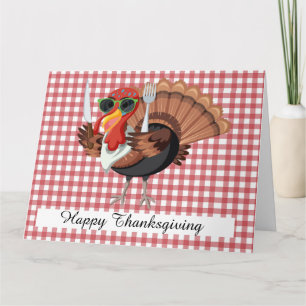 Carte Il est temps pour la Turquie avec Red Checker Back
