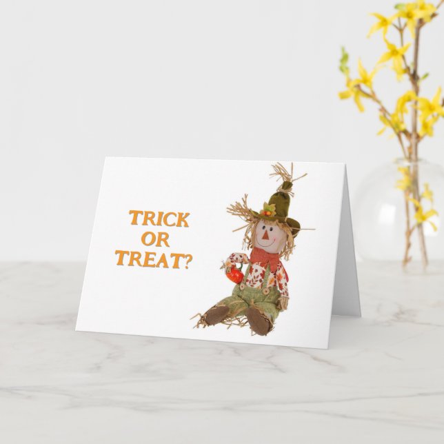 CARTE IL EST TEMPS POUR "VOUS" D'AVOIR "AMUSANT" HALLOWE (Fleur jaune)