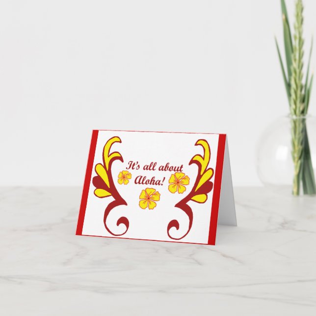 Carte Il est tout au sujet de Aloha ! (Devant)