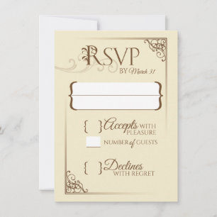Carte Il était une fois un mariage RSVP