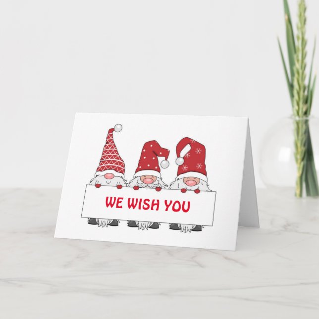 CARTE IL GNOME SI VOUS AVEZ ÉTÉ MAUVAIS OU BON (Devant)