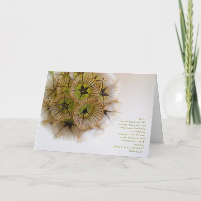 Carte "Il les a dotés d'habileté à exécuter... (Devant)