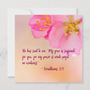 Carte Il M'A Dit Christian Floral Inspiration