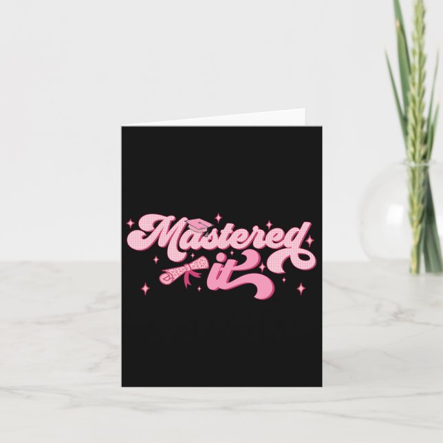 Carte Il Masters Diplômé Mba Graduate (Devant)