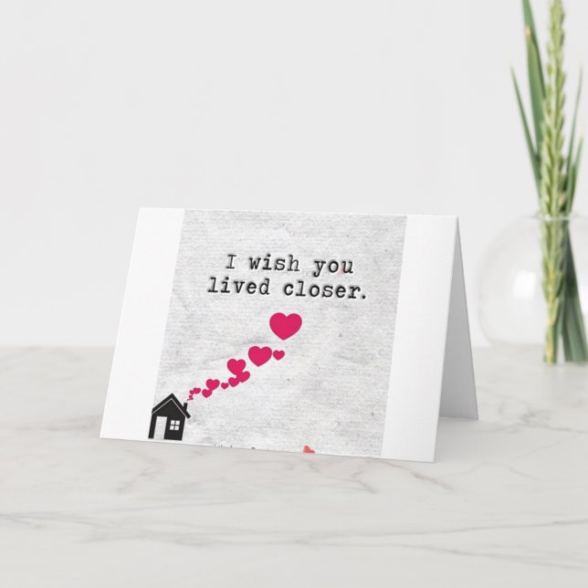 CARTE **IL ME MANQUE - MAIS HEUREUX POUR VOUS** (Devant)