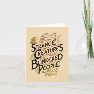 Carte Il N'Y A Pas D'Étrange Créatures