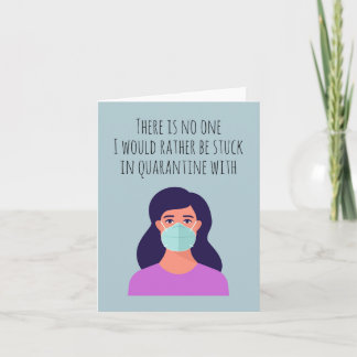 Carte Il n'y a personne d'autre que de rester en quarant