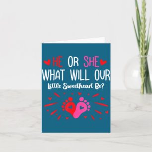Carte Il ou elle qu'est-ce que sera notre petit chéri_ V