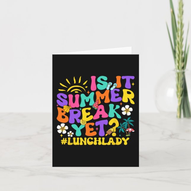 Carte Il Pause Été Pourtant Déjeuner Lady Dernier Jour D (Devant)