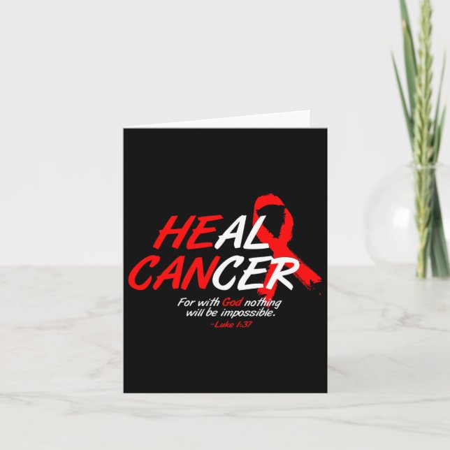 Carte Il peut guérir le cancer du sang Cancer de la cons (Devant)