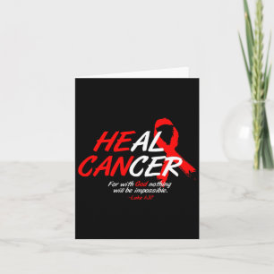 Carte Il peut guérir le cancer du sang Cancer de la cons