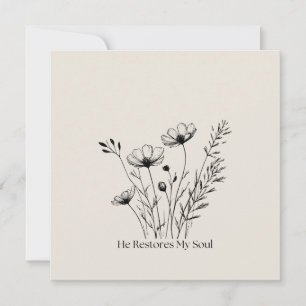 Carte Il Restaure Mon Âme Conception Minimaliste