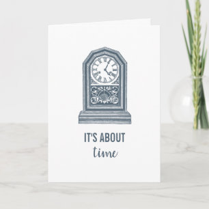 Carte Il s'agit d'une horloge Vintage de temps