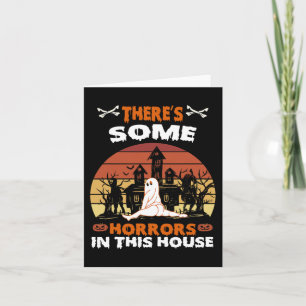 Carte Il y a des horreurs dans cette maison Fun Retro Ha