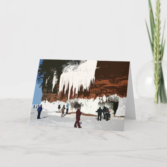 Carte Iles Apôtres GLACES Nationales Lakeshore (Devant)