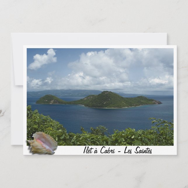 Carte Ilet à  cabri- Les Saintes- Guadeloupes (Devant)
