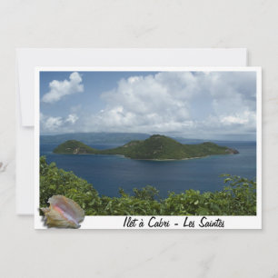 Carte Ilet à  cabri- Les Saintes- Guadeloupes