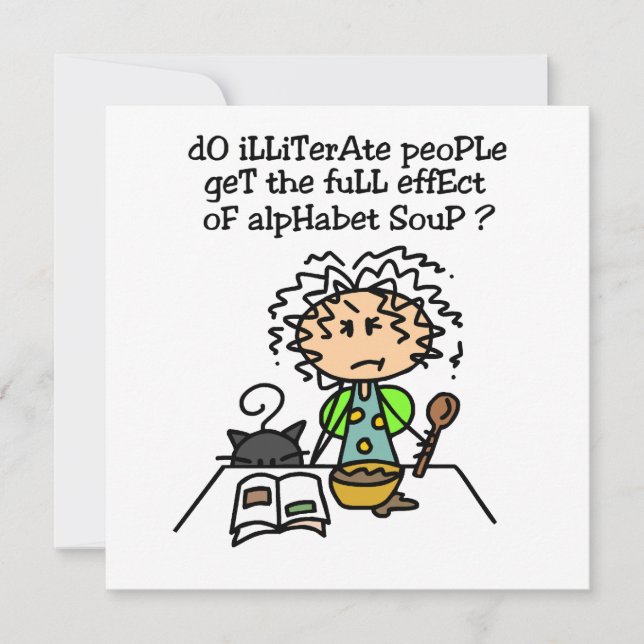 Carte Illettrer l'Humour populaire (Devant)