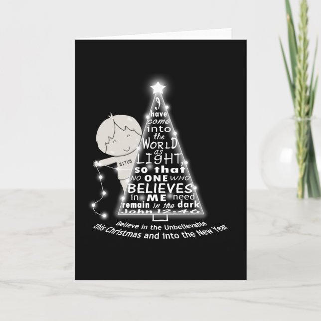 Carte Illuminer l'arbre (Devant)