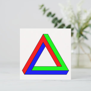 Carte Illusion du triangle optique