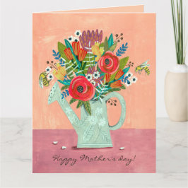 Carte Illustration Boho Flowers