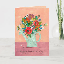 Carte Illustration Boho Flowers