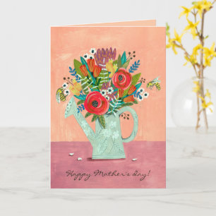 Carte Illustration Boho Flowers